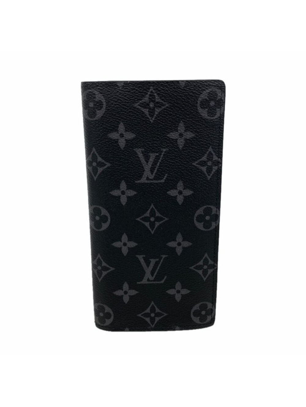 Louis Vuitton Wallet Monogram Eclipse Portefeuille Brazza Black